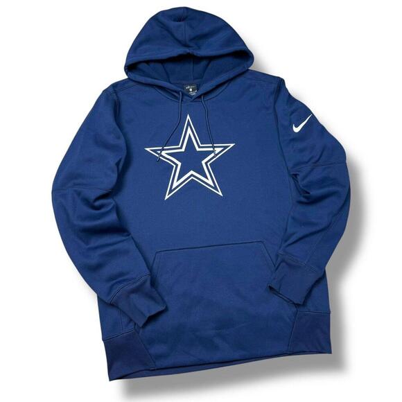Nike Other - Nike Dallas Cowboys NFL Warp Hoodie Dri-Fit Men Size Medium Navy Athletic Elite